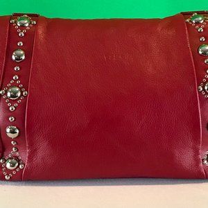 Tosca Blu Red Leather Purse/Tote